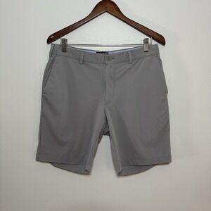 Peter Millar Crown Crafted Gray Shorts Men's 33 Golf Preppy Summer 8" Inseam